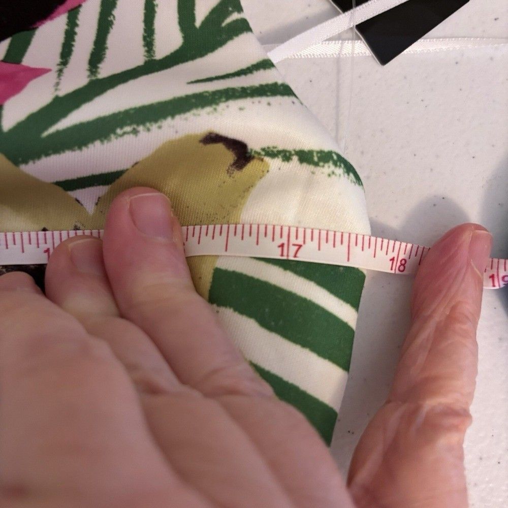 INC International Concepts Tropical Floral Midi Dress - Pink, Yellow, Green - Picture 8 of 9